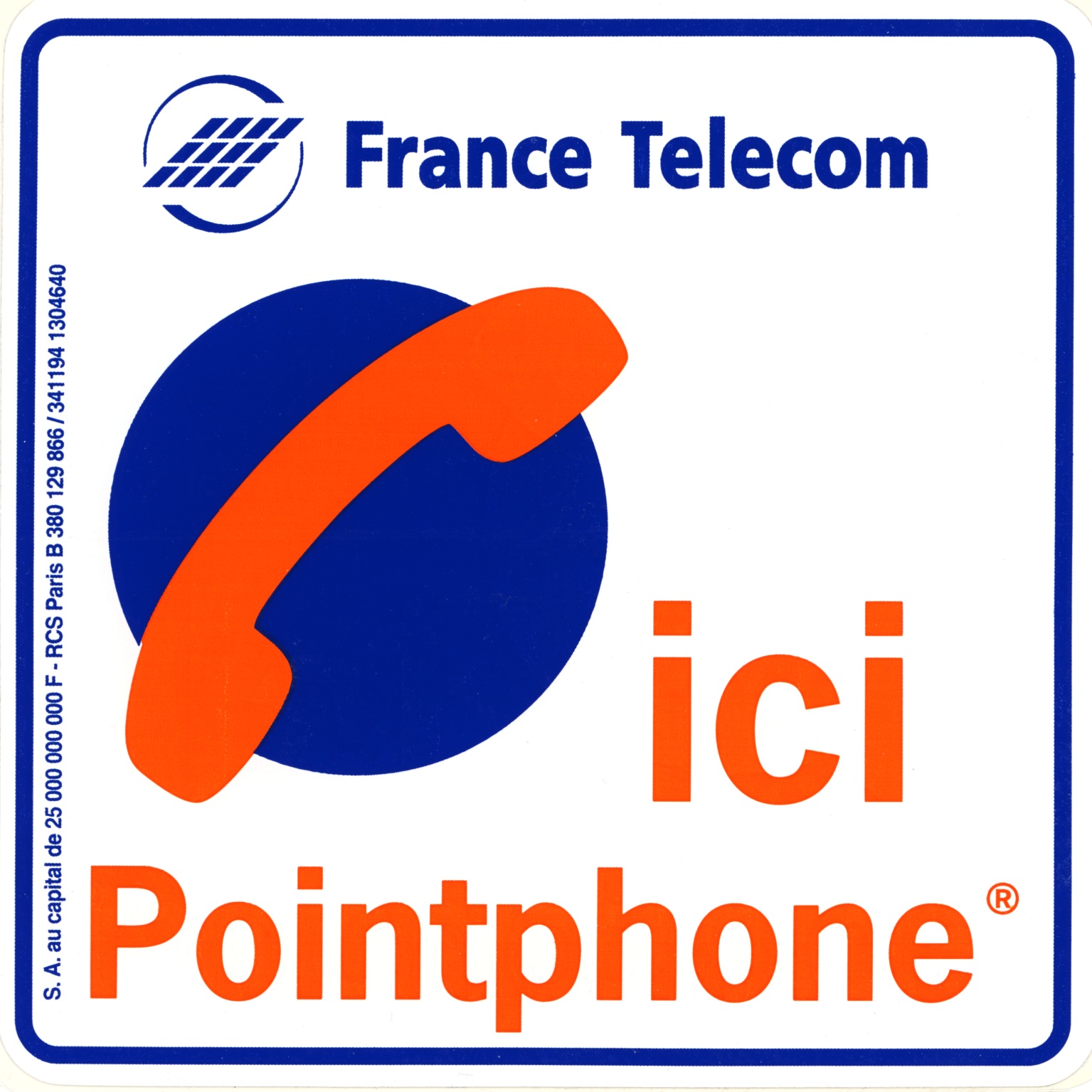 AutocollantFTBleuOrangeIciPointphone